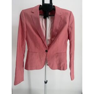 RAW CORRECT LINE BY‎ G STAR Women's Pink Classic Suit Pinstripe Blazer Jacket 10